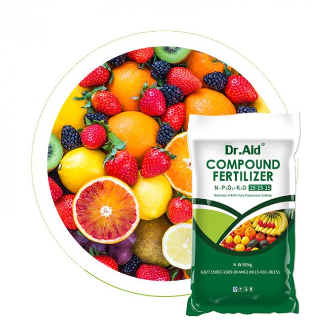 Fertilizzante organico dell'aminoacido più di acido umico del fertilizzante del composto di Dott. Aid NPK 15-15-15 bio-